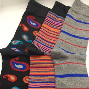 👑HP👑 Easton Marlow 3 pk dress socks M